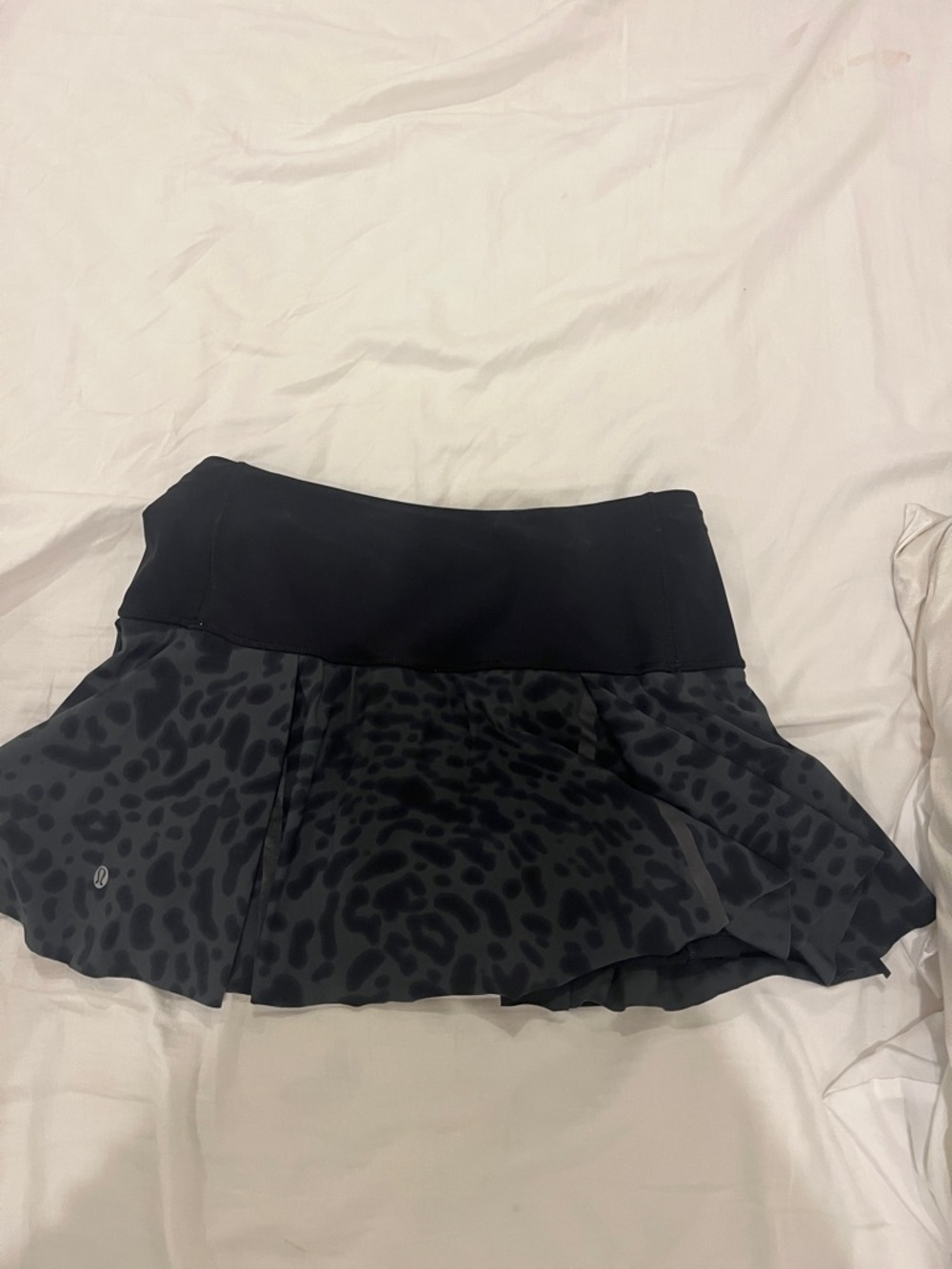 lululemon athletica Black Animal-Print Skater Skirt